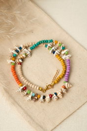 Heliophilia Silver Collar Multicolor de Metal Lacado